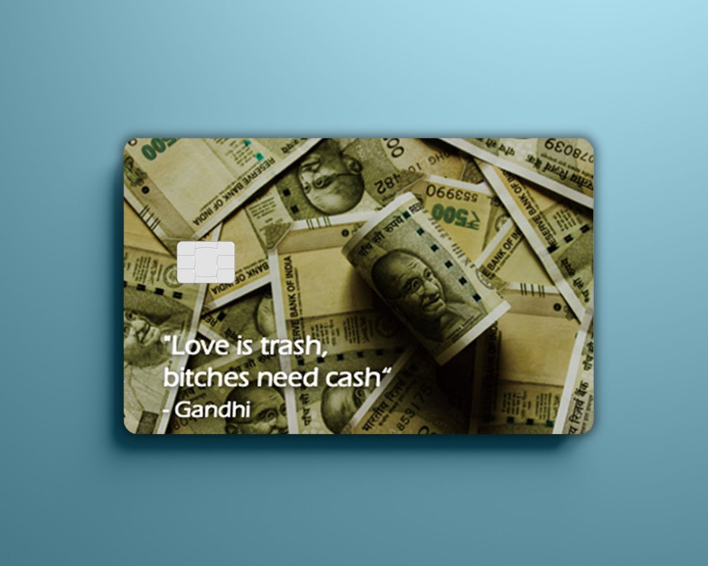 Funny Gandhi Card Cover