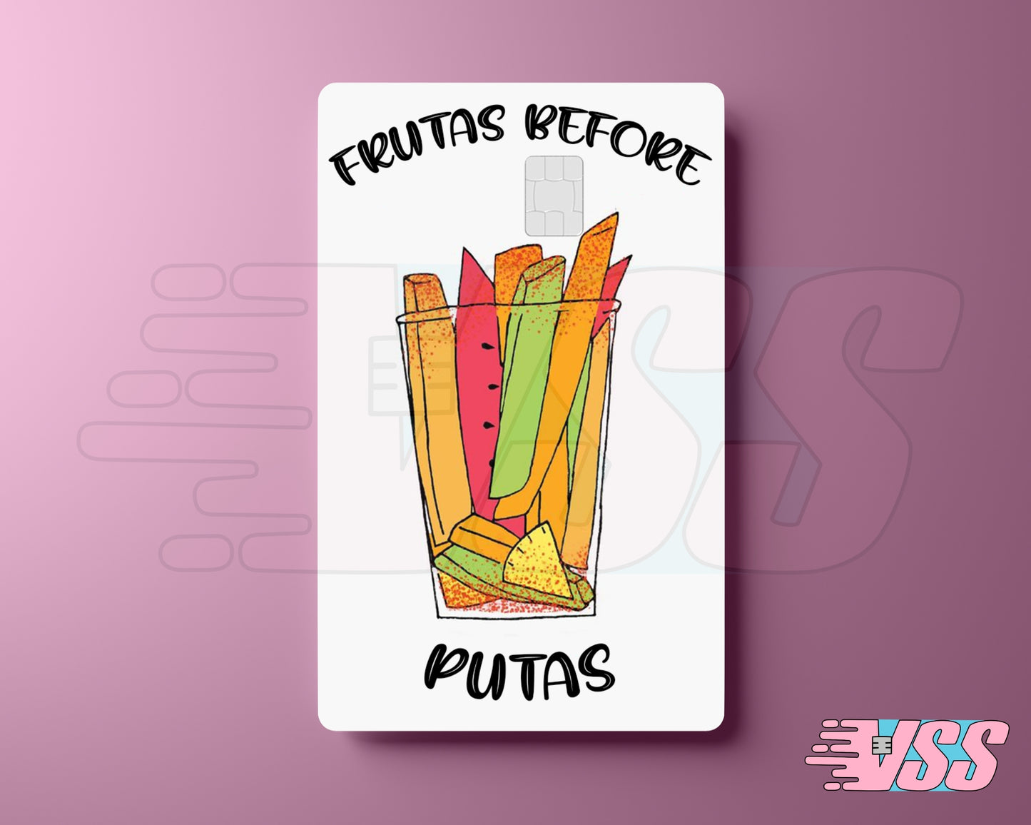 Frutas Before Putas Card Cover