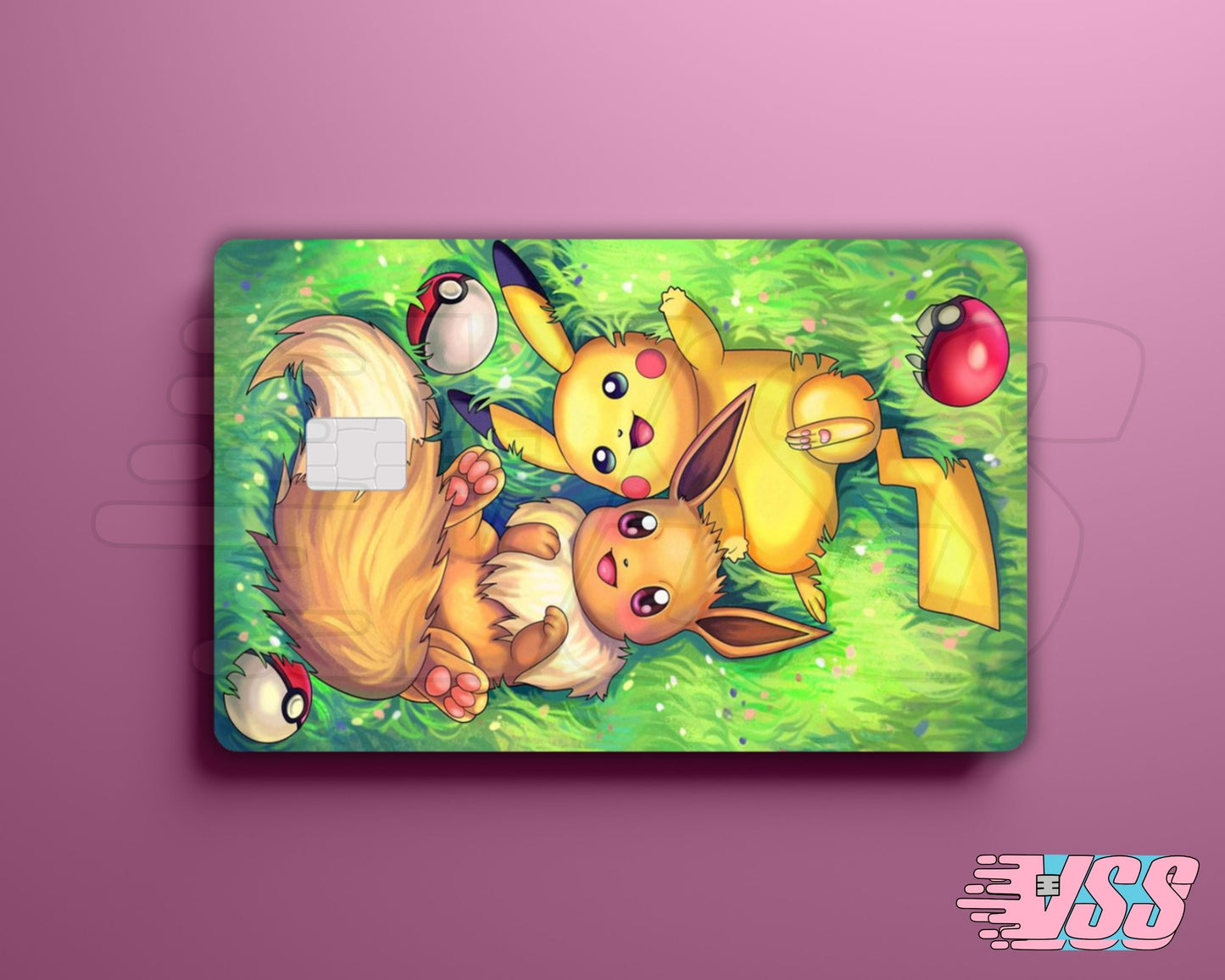 Pika and Eeve Poke Card Cover