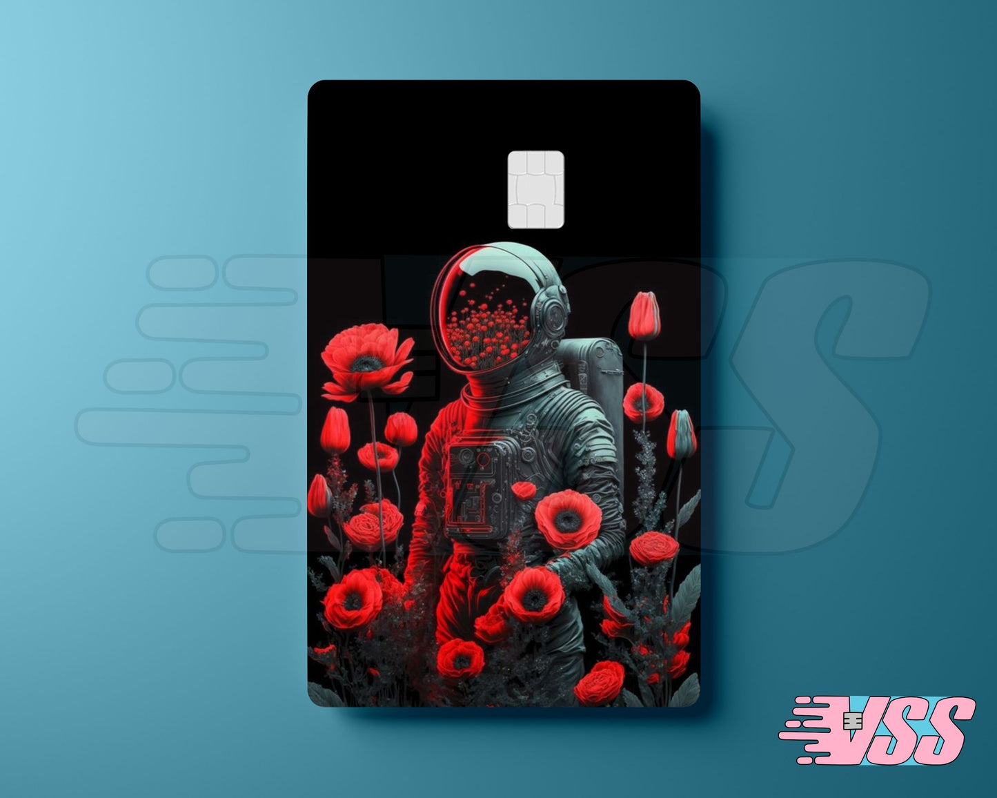 Red Space Card Cover