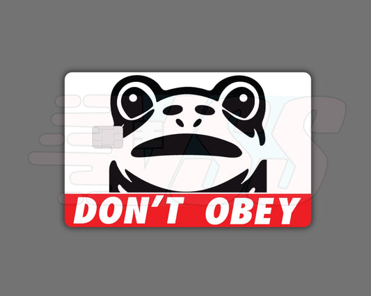 Don't Obey Anti Facism Card Cover