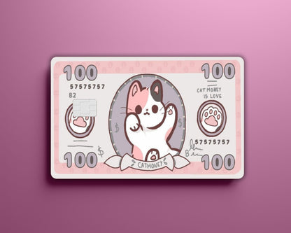 Cute Cat Money Card Cover