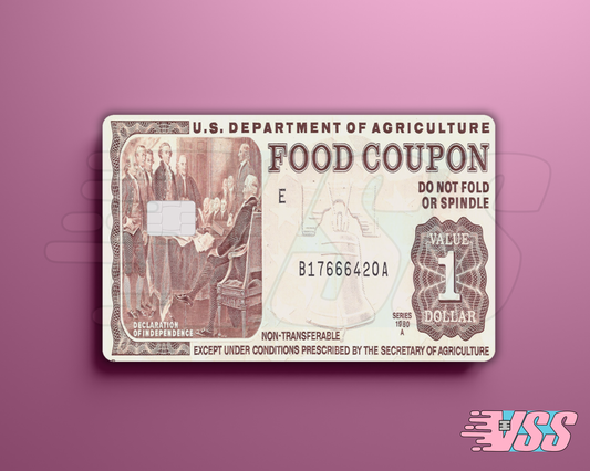 Food Stamp Old School Card Cover