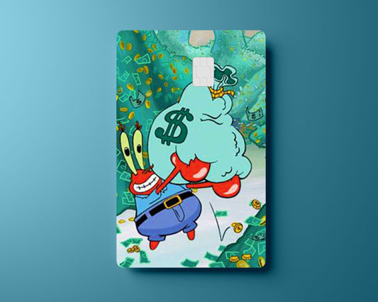 Mr Krabs Money Piles Card Cover