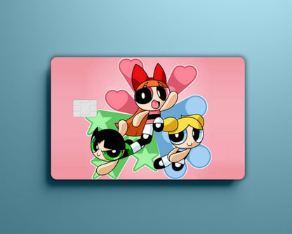 Classic PowerPuff Girls Pink Card Cover