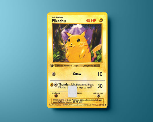Pikachu 1st Edition Card Skin