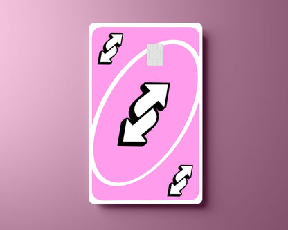 Pastel Pink Uno Reverse Card Cover