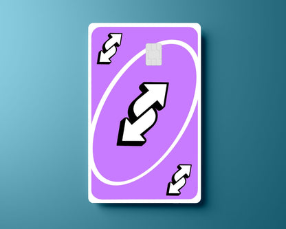Pastel Purple Uno Reverse Card Cover