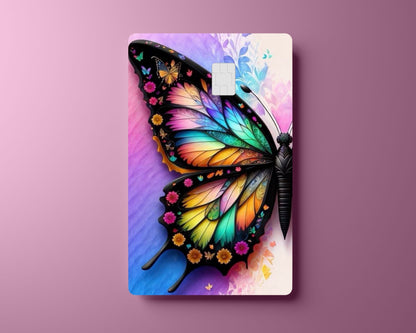 Colorful Butterfly Wing Card Cover