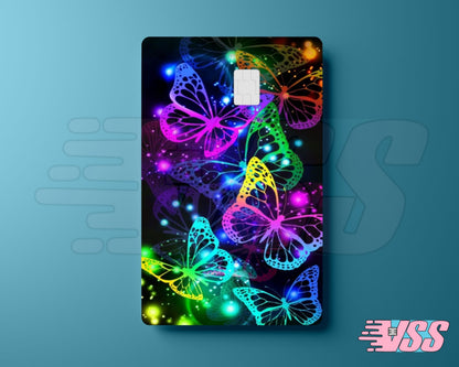 Neon Butterfly Card Cover