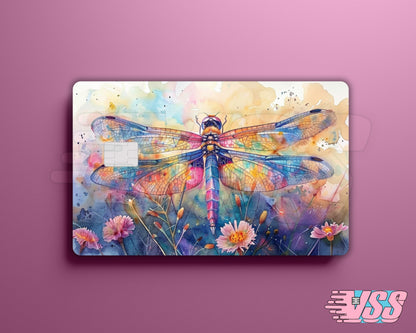 Water Color Dragonfly Card Cover