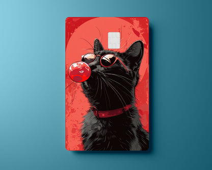 Red Bubble Cat Card Cover