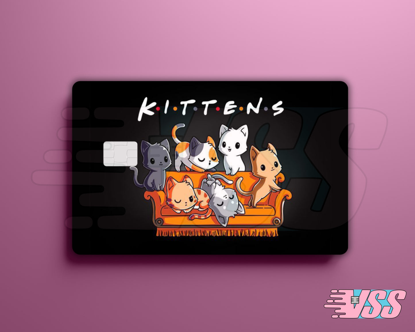 Friends Inspired Kittens Card Cover