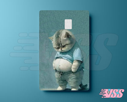 Funny Chubby Cat Card Cover