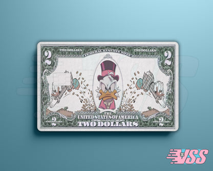 Uncle Scrooge $2 Bill Card Cover