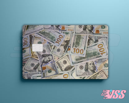 New Hundred Dollar Bill Pile Card Cover