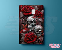 Floral Skeleton Card Skin