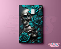 Floral Skeleton Card Skin