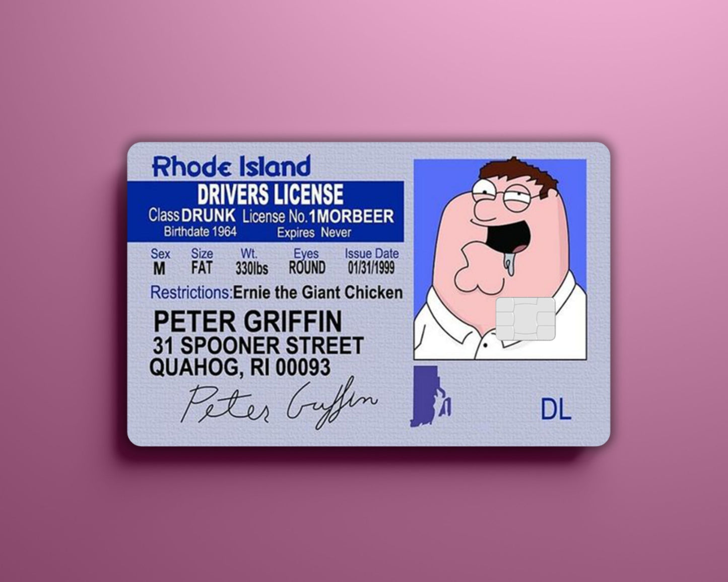 Peter Drivers License Card Cover