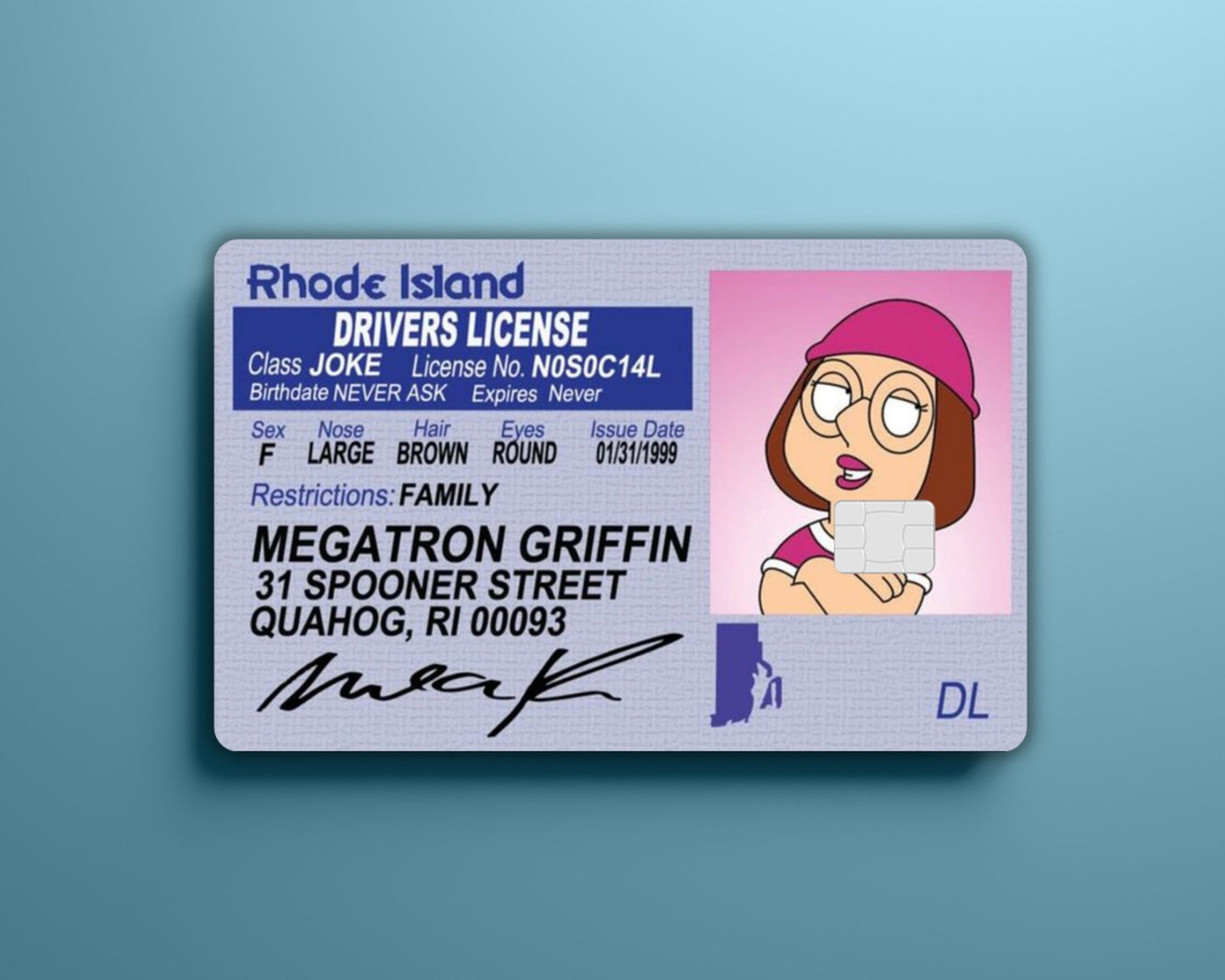 Meg Drivers License Card Cover