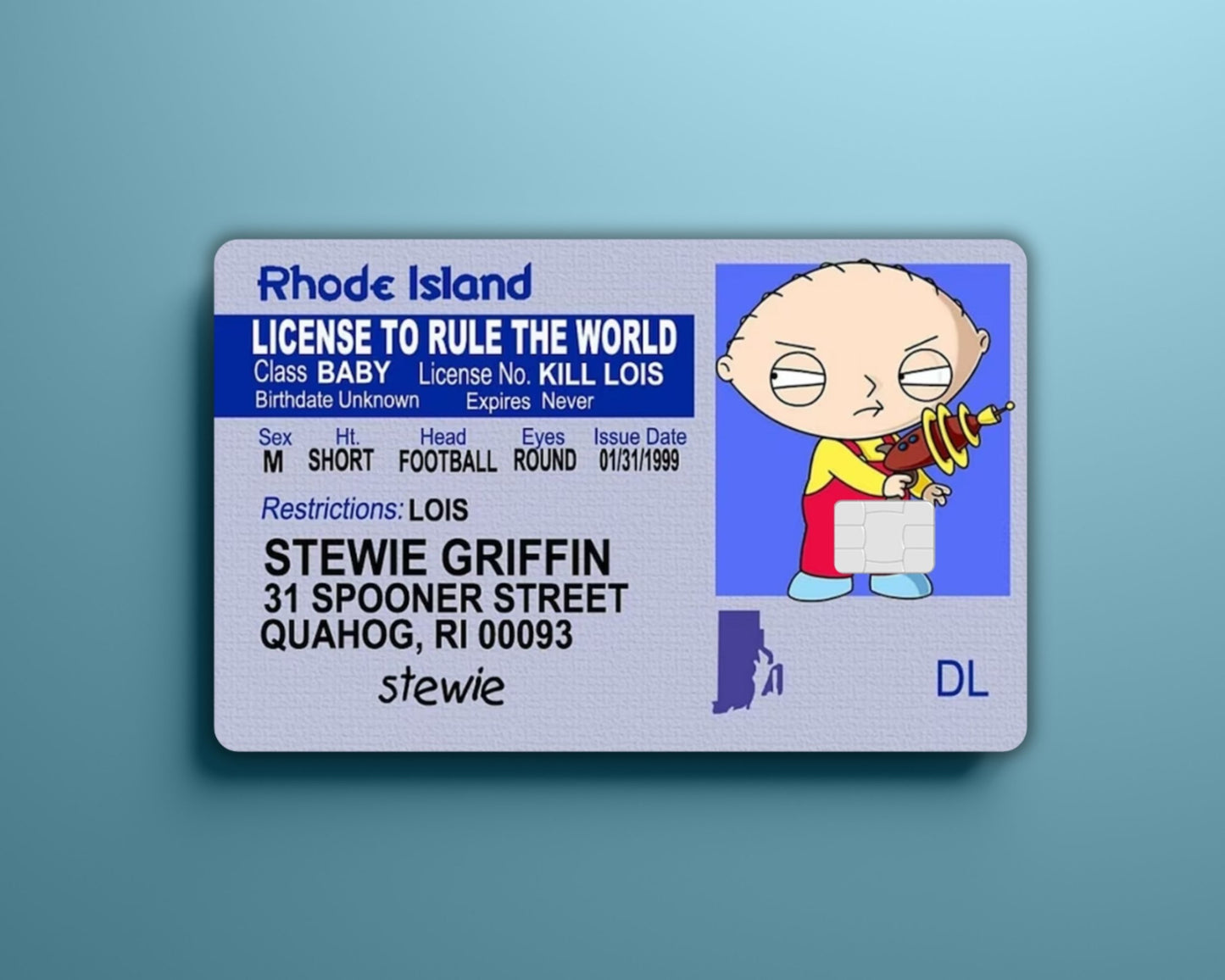 Stewie Drivers License Card Cover
