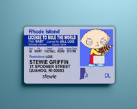 Stewie License Card Skin