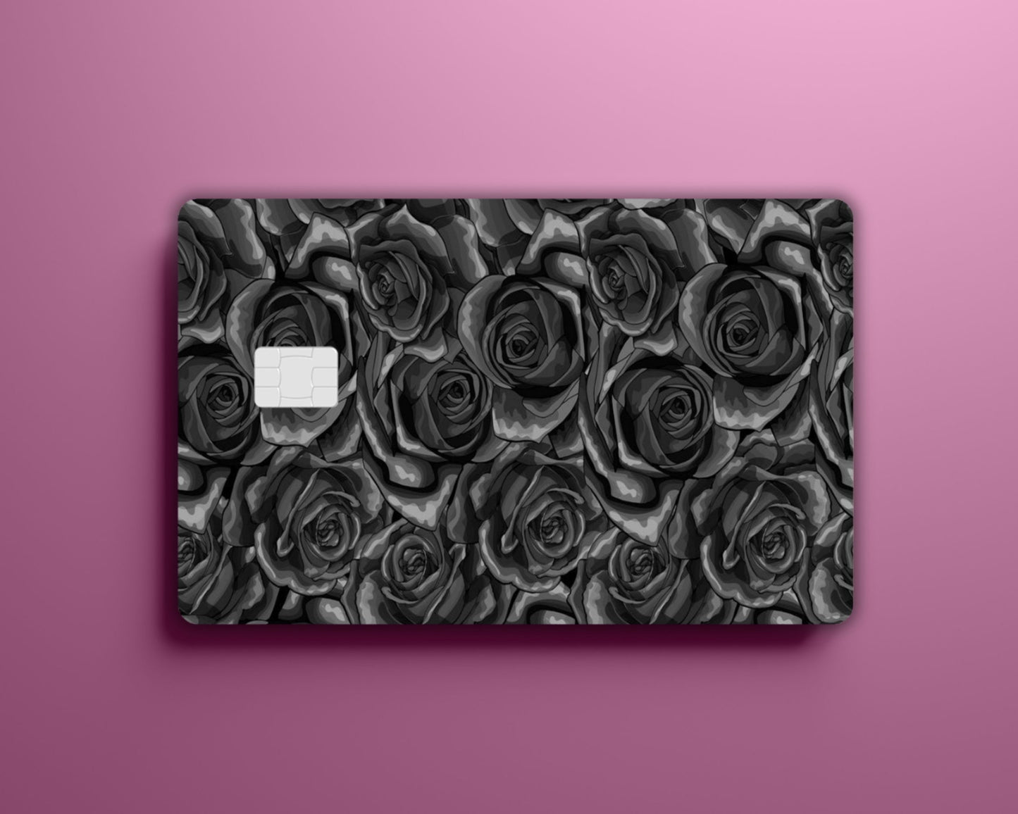 Black and Gray Roses Card Cover