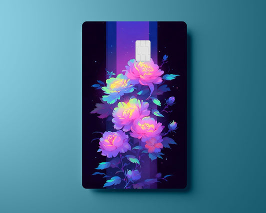 Neon Flower Card Cover