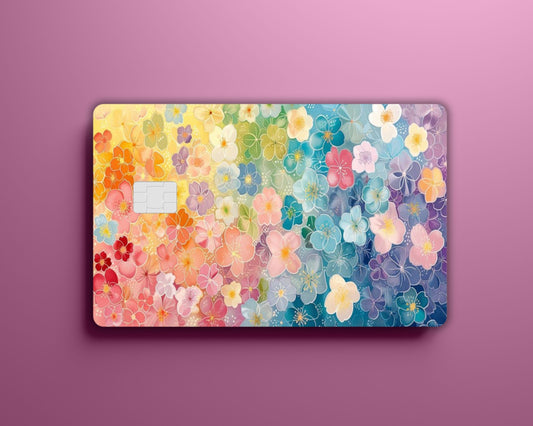 Colorful Flower Card Cover