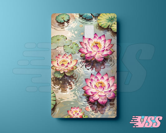 Lotus and Lily Pad Card Cover