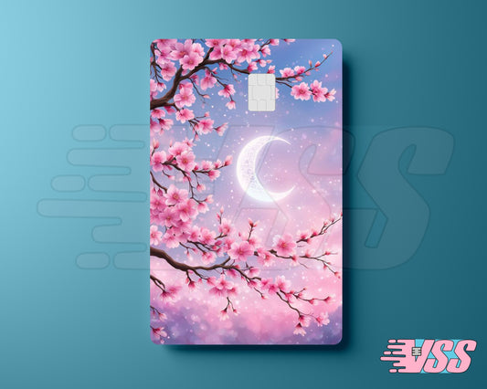 Cherry Blossom with Moon Card Cover