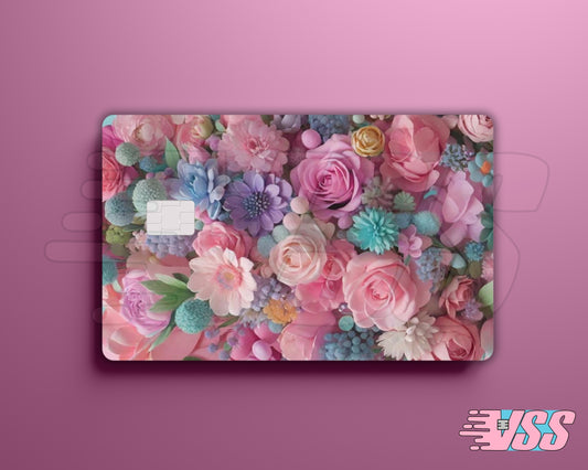 Pastel Mixed Flowers Card Cover