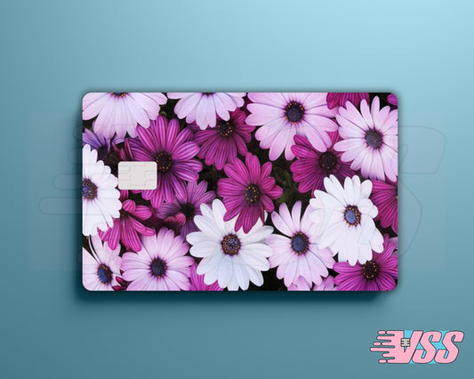 Purple And White Daisy Card Cover