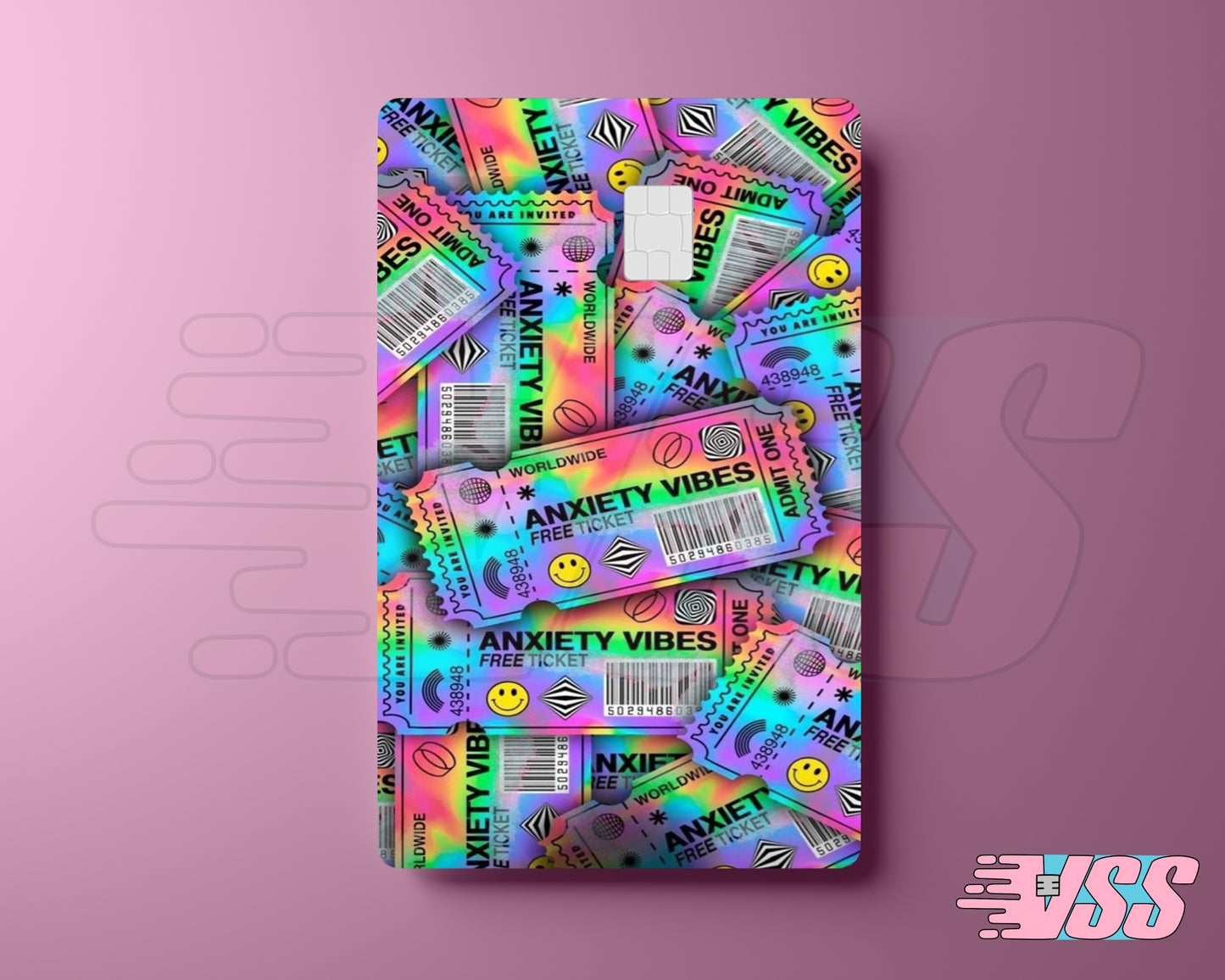 Anxiety Vibes Ticket Card Cover