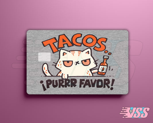 Tacos Purr Favor Card Cover