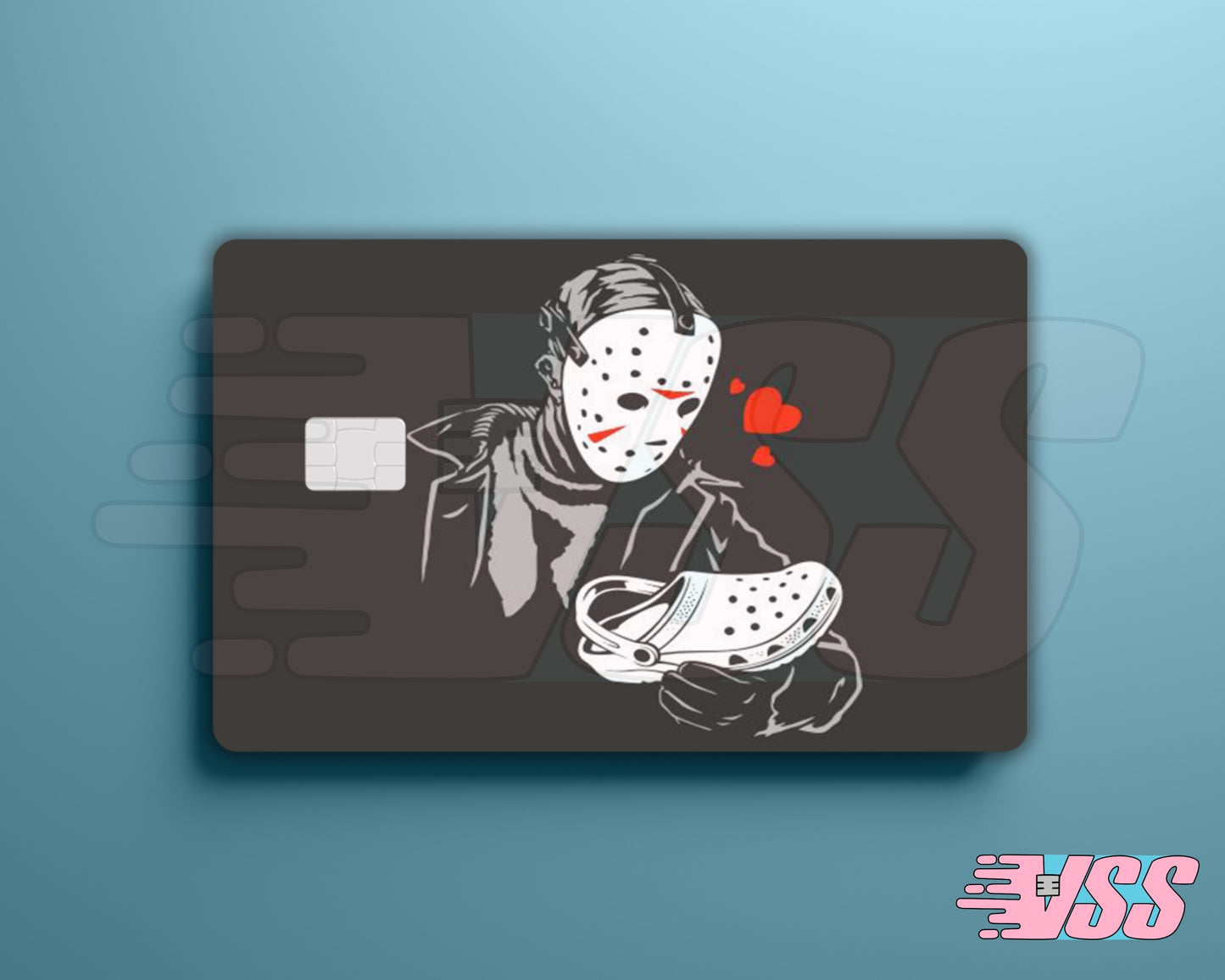 Jason Vorhees Horror Character Croc Love Card Cover