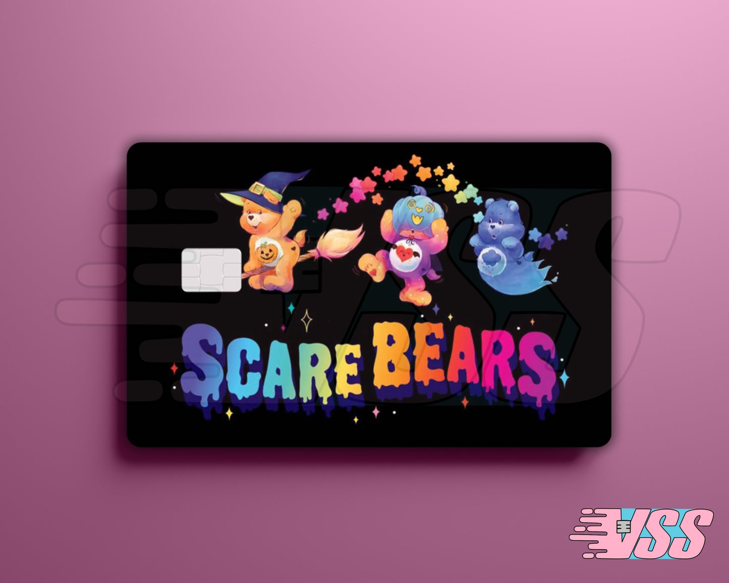 Care Bear Inspired Scare Bears Horror Edition Card Cover