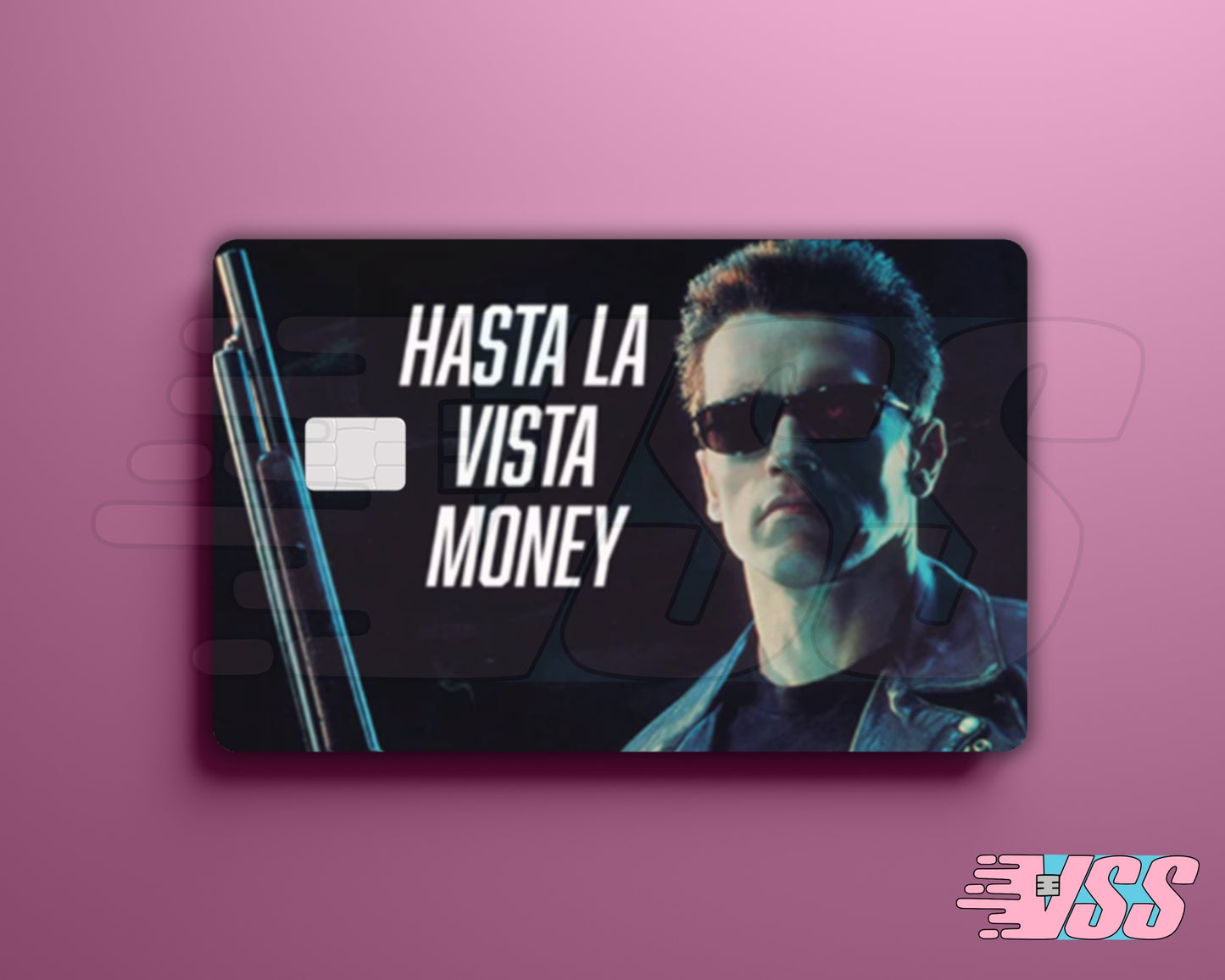 Hasta La Vista Money Arnold Funny Card Cover