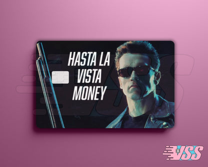 Hasta La Vista Money Arnold Funny Card Cover
