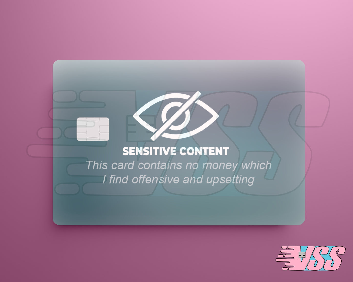 Funny Sensitive Content No Money Card Cover