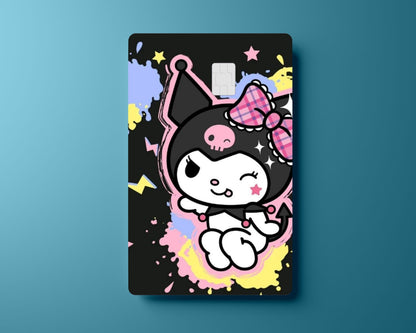 Paint Splatter Kuromi Card Cover