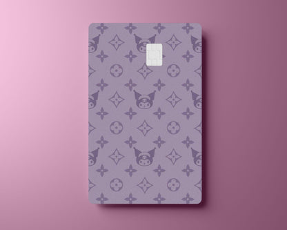 Luxury Inspired LV Purple Kuromi Card Cover