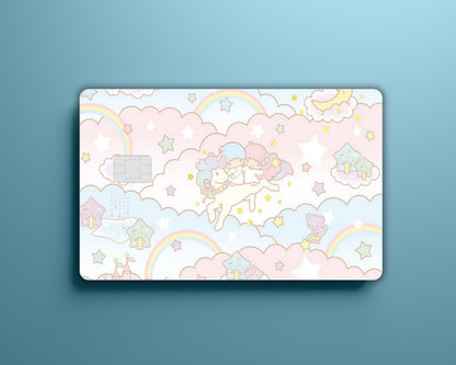 Pastel Twin Stars Hello Kitty Card Cover