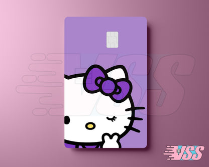 Purple Hello Kitty Card Cover