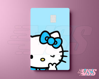 Light Blue Hello Kitty Card Cover