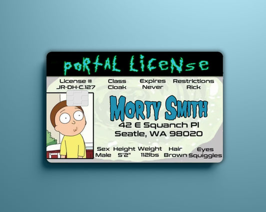 Morty Rick ID Card Cover