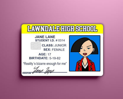 Jane Daria School ID Card Cover