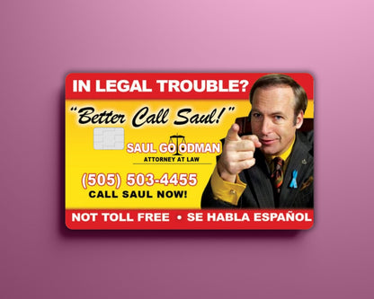 Better Call Saul Business Card Cover