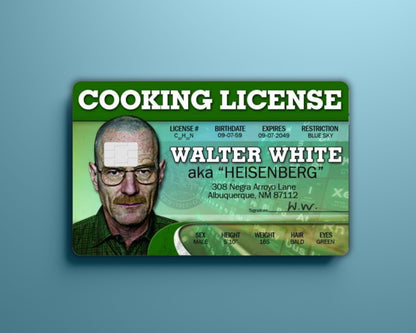Breaking Bad Walt License Card Cover