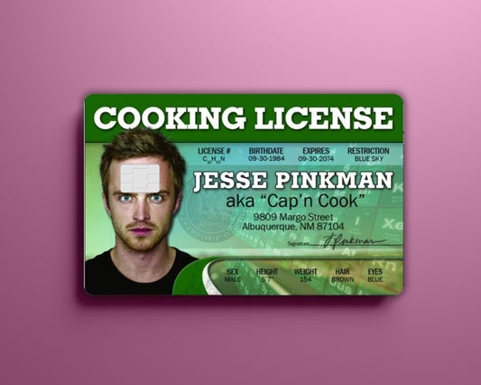 Jesse Cooking License Card Skin